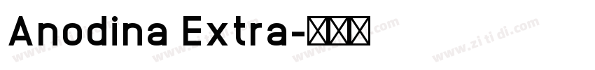 Anodina Extra字体转换